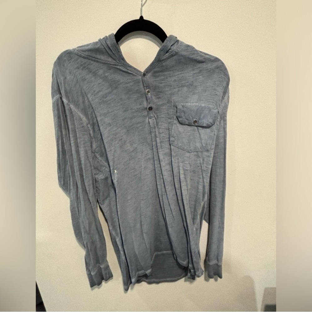 Rumors thin long sleeve hooded shirt